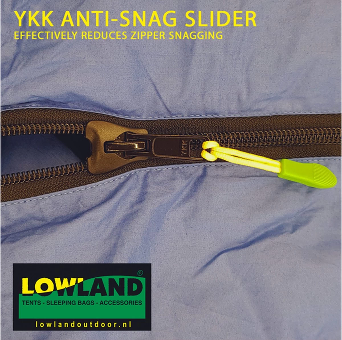 LOWLAND OUTDOOR® Donzen Slaapzak - CC 1 - 200 X 80 Cm - 1725 Gr - 0°C - Katoen 11 LOWLAND OUTDOOR® Donzen Slaapzak - CC 1 - 200 X 80 Cm - 1725 Gr - 0°C - Katoen - Afbeelding 9