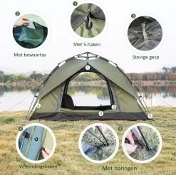 Sens Design Pop Up Tent - Tent - 2-3 Personen -Outdoor Camping Shop 1200x1197 8
