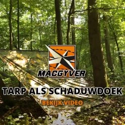 MacGyver® ‘3-in-1’ Tent | Tarp – Schaduwdoek – Hangmat | Strandtent | Outdoor-tent | Shelter | Vistent | 280 X 280 Cm | Camouflage | Waterdicht | Lichtgewicht -Outdoor Camping Shop 1200x1198 13