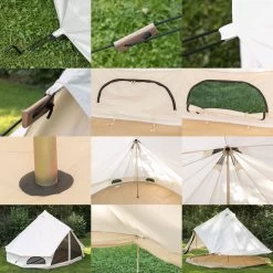 Skandika Tipii 400 Canvas Tent – Tipi-tenten – 8 Persoons Familietent - Campingtent – Muggengaas – 250 Cm Stahoogte – 400 Cm Diameter – 4000 Mm Waterkolom – Indische Tent, Partytent, Festivaltent – Outdoor, Camping, Tuin – Kamperen – Wit -Outdoor Camping Shop 1200x1200 1002