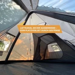 Skandika Tipi Kotona Air Opblaasbare Tent – Opblaasbare Tenten - 4 Persoons Tipi Tent – Tenten - Campingtent – Ingenaaide Tentvloer – Muggengaas – 260 Cm Stahoogte – 490 X 370 X 260 (L X B X H) – Outdoor, Camping, Tuin – Luchttent - Kamperen - Beige -Outdoor Camping Shop 1200x1200 1025