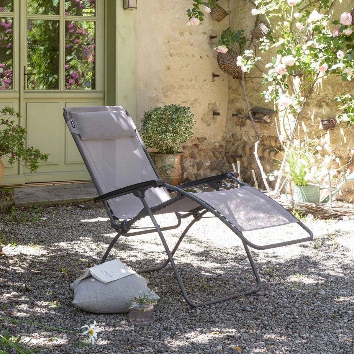 LAFUMA R Clip - Relaxstoel - Verstelbaar - Inklapbaar - Zero Gravity - Magnolia/Light Pink 7 LAFUMA R Clip - Relaxstoel - Verstelbaar - Inklapbaar - Zero Gravity - Magnolia/Light Pink - Afbeelding 5