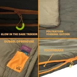 Dutch Mountains Slaapzak Vlieland XL - Grote Katoenen 210 X 80cm Lichtgewicht - Incl. Tasje En Tochtstrip -Comfortzone: 5-8 Graden- -Outdoor Camping Shop 1200x1200 262