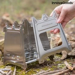 Innovagoods INKLAPBARE STALEN CAMPINGOVEN FLAMET - Camping Oven - Mini Oven - Camping Oventje - Oventje Camping - Mini Oven Vrijstaand - Mini Oventje -Outdoor Camping Shop 1200x1200 304