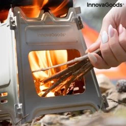 Innovagoods INKLAPBARE STALEN CAMPINGOVEN FLAMET - Camping Oven - Mini Oven - Camping Oventje - Oventje Camping - Mini Oven Vrijstaand - Mini Oventje -Outdoor Camping Shop 1200x1200 307