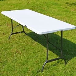 Casaria Tuintafel Opvouwbaar – Met Draaggreep 220x70 Cm – Wit -Outdoor Camping Shop 1200x1200 31