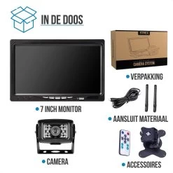 Strex Achteruitrijcamera Set Draadloos - 7" Scherm - 18LED Nachtzicht 15m - IP67 Waterdicht - Achteruitrij Camera - Geschikt Voor Auto/ Camper / Caravan / Vrachtwagen / Landbouw / Boot / Tractor -Outdoor Camping Shop 1200x1200 356
