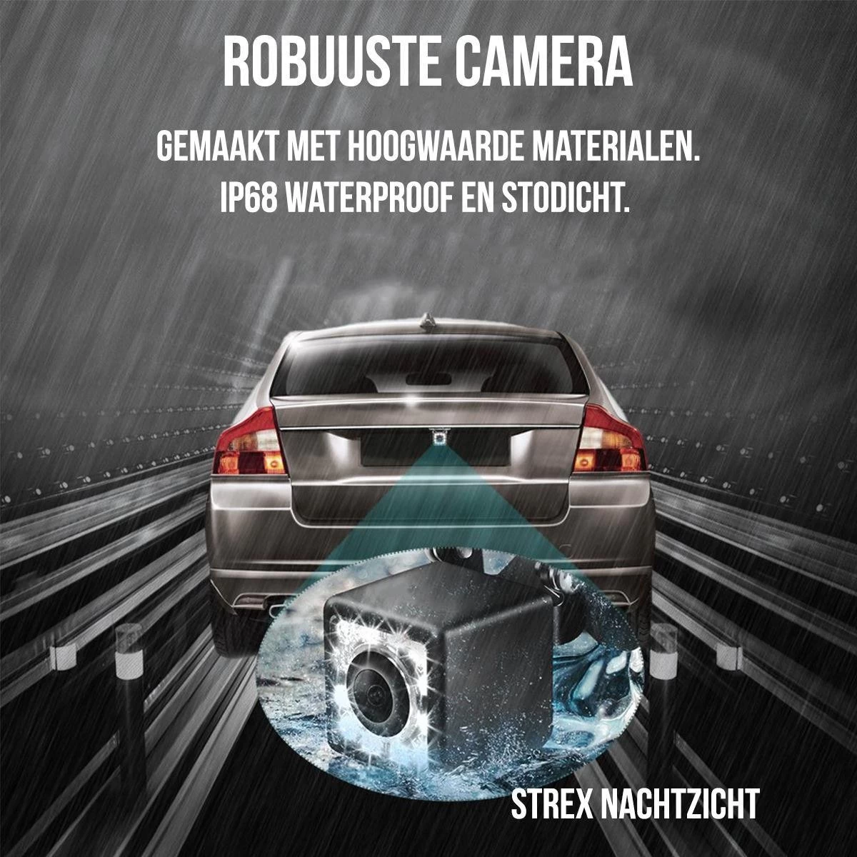 Strex Achteruitrijcamera - Universeel RCA - 12 LED Nachtzicht - IP68 Waterdicht - Achteruitrij Camera Auto 5 Strex Achteruitrijcamera - Universeel RCA - 12 LED Nachtzicht - IP68 Waterdicht - Achteruitrij Camera Auto - Afbeelding 3