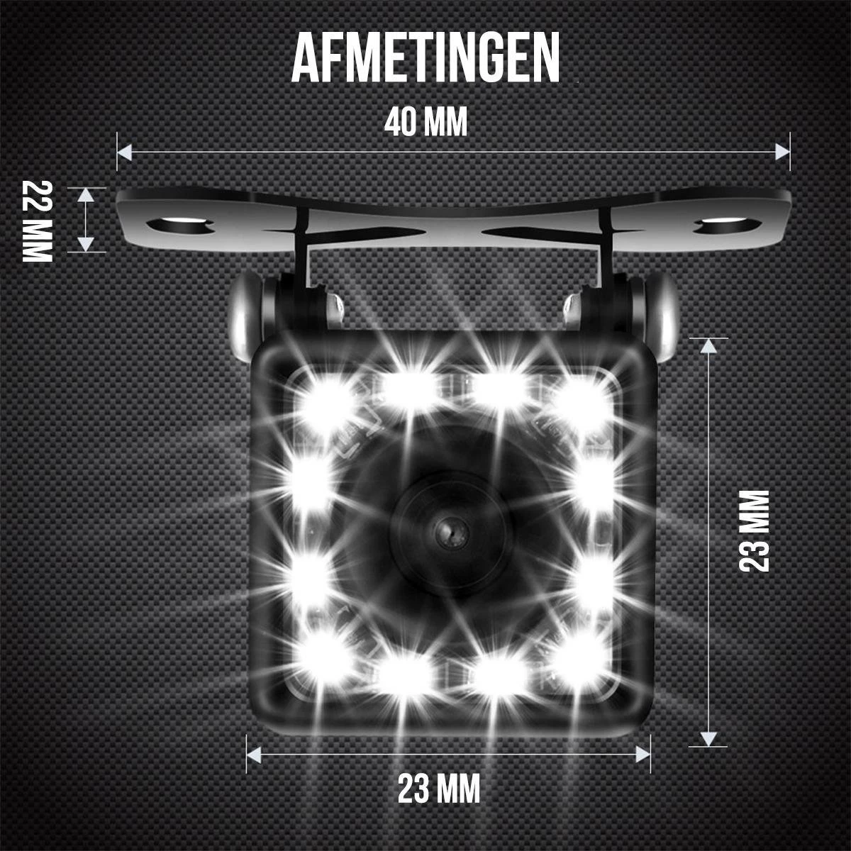 Strex Achteruitrijcamera - Universeel RCA - 12 LED Nachtzicht - IP68 Waterdicht - Achteruitrij Camera Auto 7 Strex Achteruitrijcamera - Universeel RCA - 12 LED Nachtzicht - IP68 Waterdicht - Achteruitrij Camera Auto - Afbeelding 5