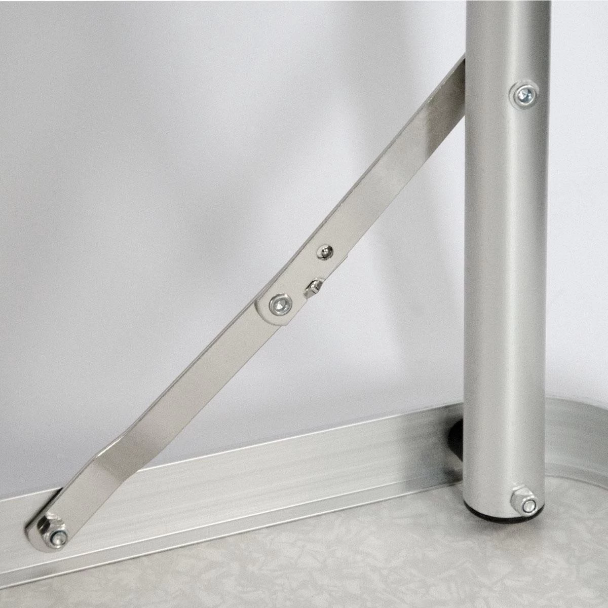 Aluminium Kampeertafel 120x60cm - Campingtafel Inklapbaar - 3-voudig Verstelbare Vouwtafel Antraciet 10 Aluminium Kampeertafel 120x60cm - Campingtafel Inklapbaar - 3-voudig Verstelbare Vouwtafel Antraciet - Afbeelding 8