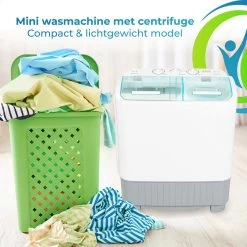 XatiX - Mini Wasmachine Met Dubbele Trommel 5,6 Kg - Toerental 1400 -Outdoor Camping Shop 1200x1200 441