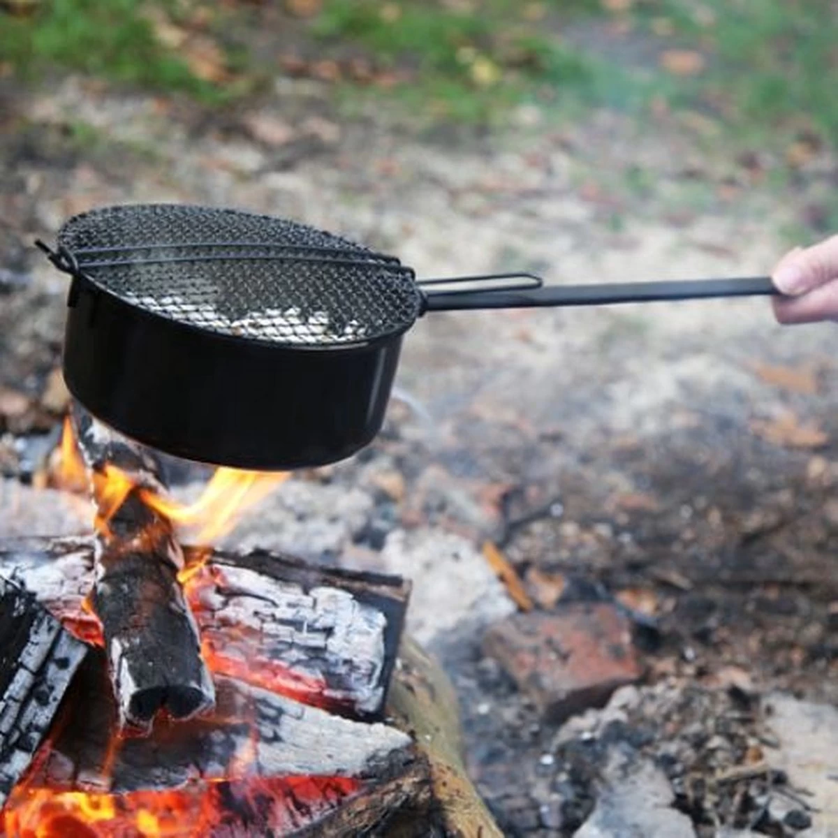 3BMT Popcorn Pan Voor Kampvuur - Met Popcorn Mais - Ook Voor BBQ 11 3BMT Popcorn Pan Voor Kampvuur - Met Popcorn Mais - Ook Voor BBQ - Afbeelding 9