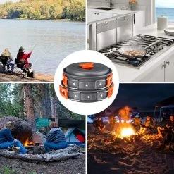 Camping Outdoor Kookset 13-delig Camping Servies En Pannen Pannenset Keukengerei - BPA-vrij & Geen Giftige Stoffen - Opvouwbaar & Licht - Ideaal Voor Reizen, Festival, Wandelen -Outdoor Camping Shop 1200x1200 543