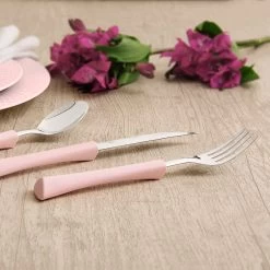 Di Solle Inova D - 6 Persoons Bestekset - Handige Opbergbak Met Raspdeksel - 26 Delig - Baby Pink -Outdoor Camping Shop 1200x1200 556