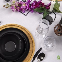 Bo-Camp Industrial - Bestekset - Ballona - 16-delig 4-Persoons - Zwart -Outdoor Camping Shop 1200x1200 559