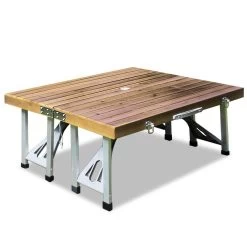 Merkloos Deuba Picknicktafel Campingtafel - Opvouwbaar Voor 4 Personen - Hout En Aluminium -Outdoor Camping Shop 1200x1200 59