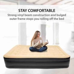 Merkloos Avenli 88030 Hoog Verhoogd Gevlokt Luchtbed | Queensize | Ingebouwde Pompen | Snelle En Gemakkelijke Inflatie -Outdoor Camping Shop 1200x1200 613