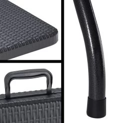 Casaria Tuintafel Opvouwbaar – Met Draaggreep 180x75 Cm – Zwart -Outdoor Camping Shop 1200x1200 63