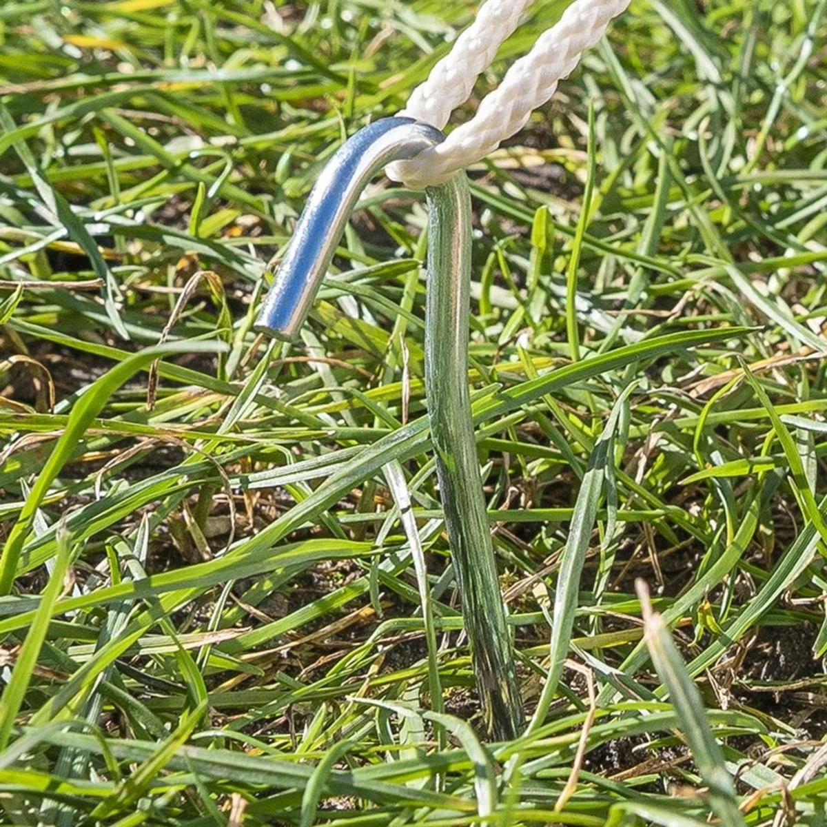 PROPLUS 10x Stuks Grondpennen/tentharingen Metaal Halfrond 30 Cm - Kampeer Artikelen Voor Tent Of Windscherm 5 PROPLUS 10x Stuks Grondpennen/tentharingen Metaal Halfrond 30 Cm - Kampeer Artikelen Voor Tent Of Windscherm - Afbeelding 3