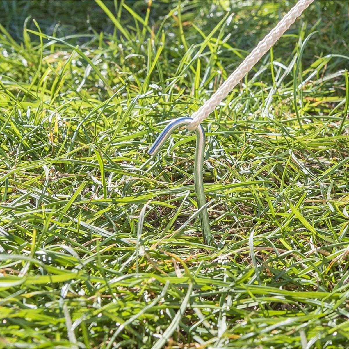 PROPLUS 10x Stuks Grondpennen/tentharingen Metaal Halfrond 30 Cm - Kampeer Artikelen Voor Tent Of Windscherm 6 PROPLUS 10x Stuks Grondpennen/tentharingen Metaal Halfrond 30 Cm - Kampeer Artikelen Voor Tent Of Windscherm - Afbeelding 4