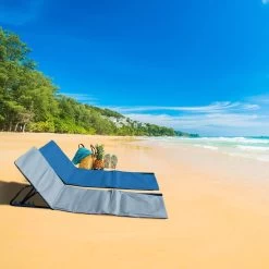 Strandmat Opvouwbaar Met Schouderband - Strandstoel Grijs 145x47x52 -Outdoor Camping Shop 1200x1200 7