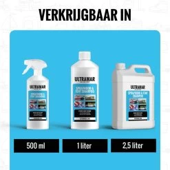 Ultramar - Sprayhood & Tent Shampoo - 1L - Tentdoekreiniger - Voor Bootkap, Tent, Cabriodak, Zonwering - Tentonderhoud - Bootonderhoud - Schoonmaakmiddel 16 Ultramar - Sprayhood & Tent Shampoo - 1L - Tentdoekreiniger - Voor Bootkap, Tent, Cabriodak, Zonwering - Tentonderhoud - Bootonderhoud - Schoonmaakmiddel -Outdoor Camping Shop 1200x1200 718