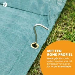 Stalen Haringen Set Van 50st. - Premium Staal - Grondanker - Tent Haring - Grondhaken - Tent Spijker - 20cm Lang - 3cm Haak - 3,5mm Premium Dikte Tentharing - Groots® -Outdoor Camping Shop 1200x1200 734