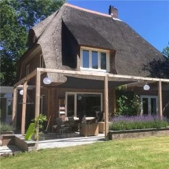 Livin' Outdoor Schaduwdoek Iseo HDPE - Driehoek - 3 X 2.5 X 2.5 Meter - Antraciet -Outdoor Camping Shop 1200x1200 776