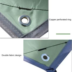 Merkloos TDR - Outdoor Draagbaar Zonnescherm Met Opbergtas - Waterdicht - Tarps Voor Kamperen 300 *300cm - 3-4 Personen -Leger Groen -Outdoor Camping Shop 1200x1200 785