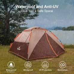 Merkloos Kamping Tent / Absolutely Waterproof, Lightweight Camping Tent With - Tent Ideal For Camping In The Garden, Dome Tent, -Outdoor Camping Shop 1200x1200 856