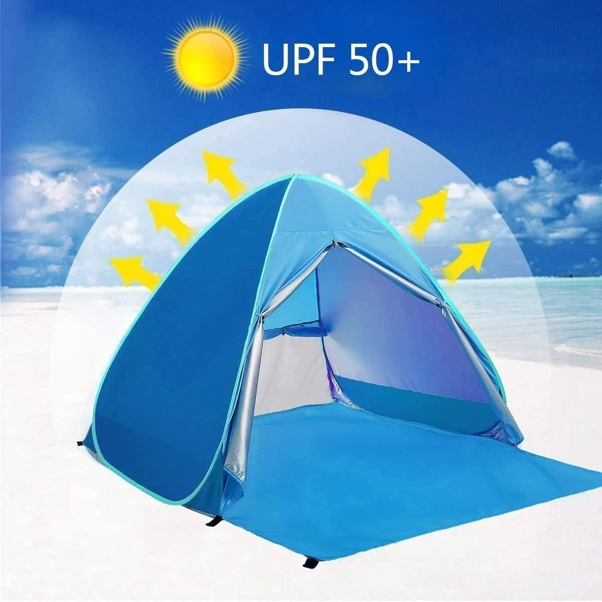 IGOODS Pop-up Tent - 2/3-Persoons - Blauw 3 IGOODS Pop-up Tent - 2/3-Persoons - Blauw