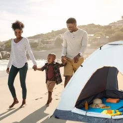 Relaxdays Strandtent Pop-up - Omkleedtent - 145x180 Cm - 2-3 Personen - Beachtent -compact - Oranje -Outdoor Camping Shop 1200x1200 889