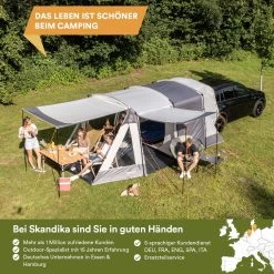 Skandika Pitea XL UP Tent – Koepeltenten - Autotent – 4 Persoons Campingtent Voor SUV, Caddy, Auto, CUV – Vrijstaand – Met/zonder Slaapcabine – Max. Stahoogte 200 Cm – Waterdicht Met 3000mm Waterkolom - 515 X 300 X 200 Cm (LxBxH) – Kamperen - Grijs 14 Skandika Pitea XL UP Tent – Koepeltenten - Autotent – 4 Persoons Campingtent Voor SUV, Caddy, Auto, CUV – Vrijstaand – Met/zonder Slaapcabine – Max. Stahoogte 200 Cm – Waterdicht Met 3000mm Waterkolom - 515 X 300 X 200 Cm (LxBxH) – Kamperen - Grijs -Outdoor Camping Shop 1200x1200 924