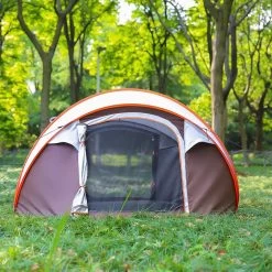 Fly Lab Luxe Pop Up Tent - Kampeer Tent - Grijs/Oranje - 4 Persoons -Outdoor Camping Shop 1200x1200 943