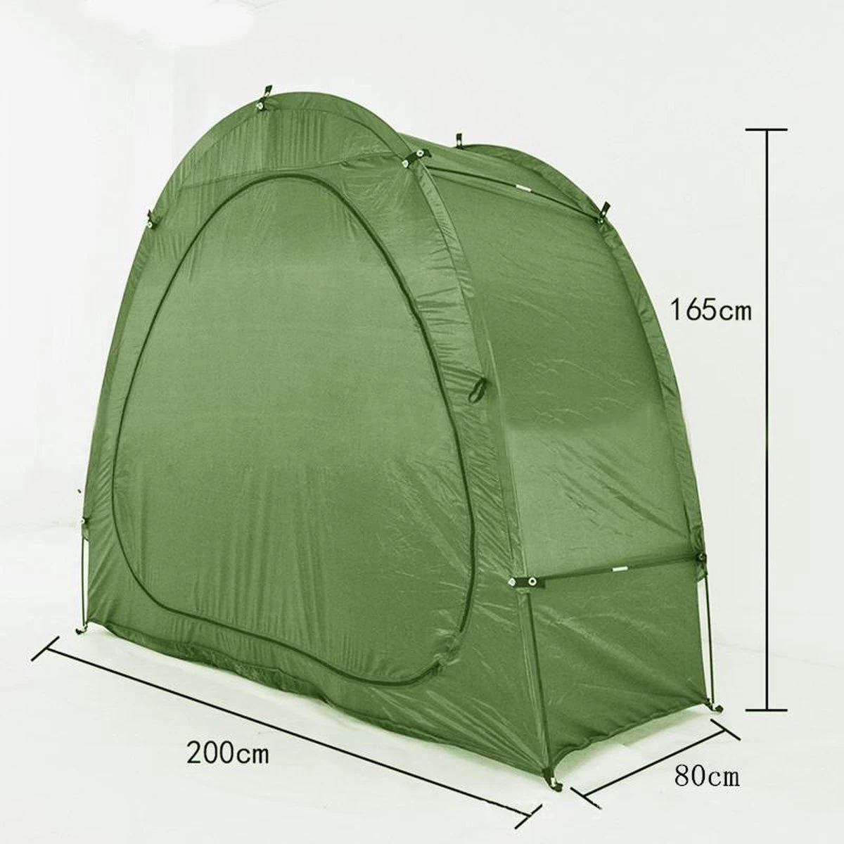 Merkloos Fietstent,Beschermhoes Fietsenschuur, Tent Voor Camping In De Open Lucht-groen 200*80*165CM 6 Merkloos Fietstent,Beschermhoes Fietsenschuur, Tent Voor Camping In De Open Lucht-groen 200*80*165CM - Afbeelding 4