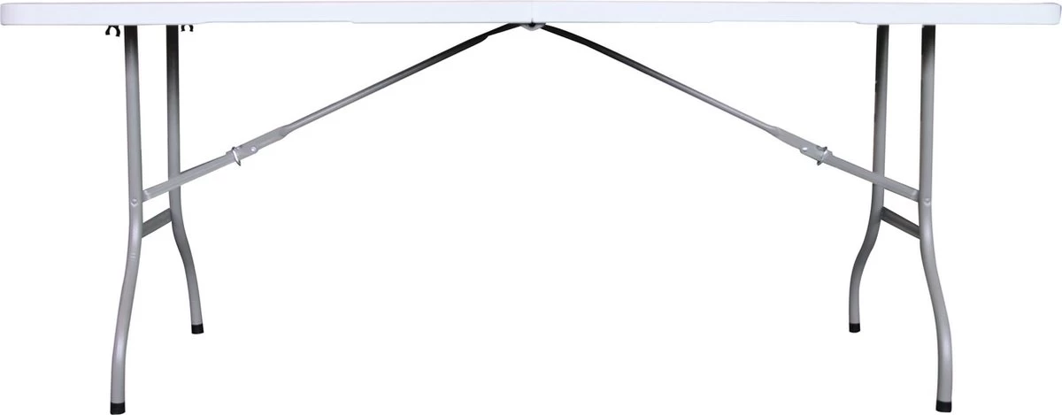 ERRO Campingtafel - Vouwtafel - 180x74x72 Cm - Wit - Voor 8 Personen 4 ERRO Campingtafel - Vouwtafel - 180x74x72 Cm - Wit - Voor 8 Personen - Afbeelding 2