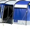 Skandika Montana 8 Sleeper Tent – Tunneltent – 8 Persoons Familietent - Campingtent – Sleeper Technology (2 Tot 4 Extra Donkere Slaapcabines) – Ingenaaide Tentvloer - Muggengaas – 700 X 310 X 200 Cm (LxBxH) – 5000mm Waterkolom – Kamperen – Blauw/wit -Outdoor Camping Shop 1200x472 1