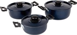 Bo-Camp Pannenset Rondo - 3-delig - Aluminium