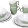 Bo-Camp Servies - Campingbord - 100% Melamine - 16-delig - Groen -Outdoor Camping Shop 1200x586
