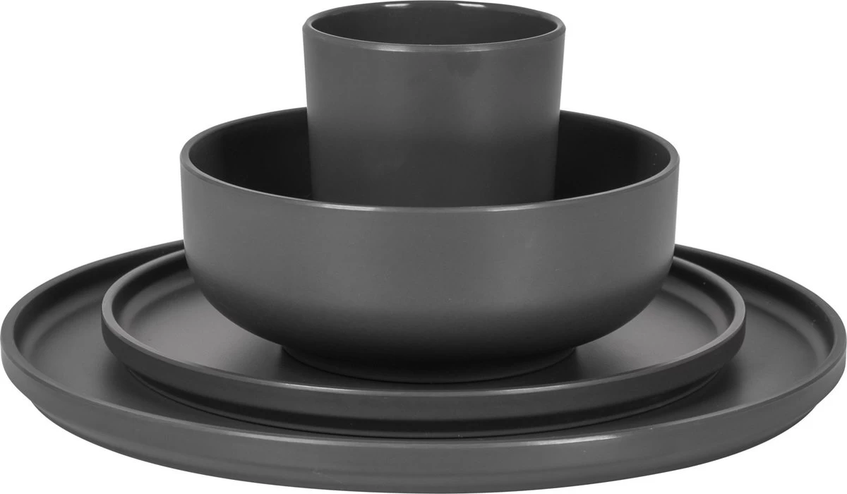 Bo-Camp Industrial - Servies - Patom - 100% Melamine - 16-Delig Servies 5 Bo-Camp Industrial - Servies - Patom - 100% Melamine - 16-Delig Servies - Afbeelding 3