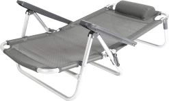 Bo-Camp Beach Chair - Monaco - Aluminium - Grijs -Outdoor Camping Shop 1200x715