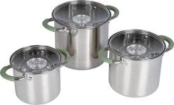 Bo-Camp - Pannenset - Elan Plus - 3-Delig - RVS -Outdoor Camping Shop 1200x726