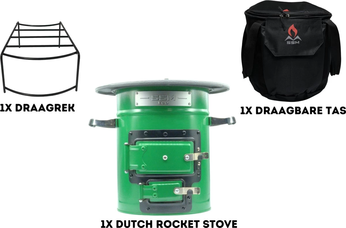 Dutch Rocket Stove - Rocket Stove - Kooktoestel Op Houtvuur - Met Draagtas - Dutch Oven 5 Dutch Rocket Stove - Rocket Stove - Kooktoestel Op Houtvuur - Met Draagtas - Dutch Oven - Afbeelding 3