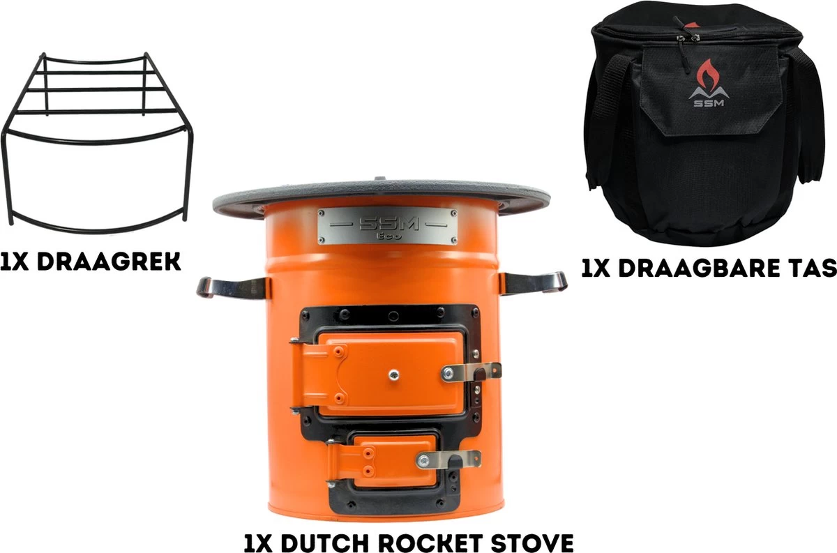Dutch Rocket Stove - Rocket Stove - Kooktoestel Op Houtvuur - Met Draagtas - Dutch Oven 5 Dutch Rocket Stove - Rocket Stove - Kooktoestel Op Houtvuur - Met Draagtas - Dutch Oven - Afbeelding 3