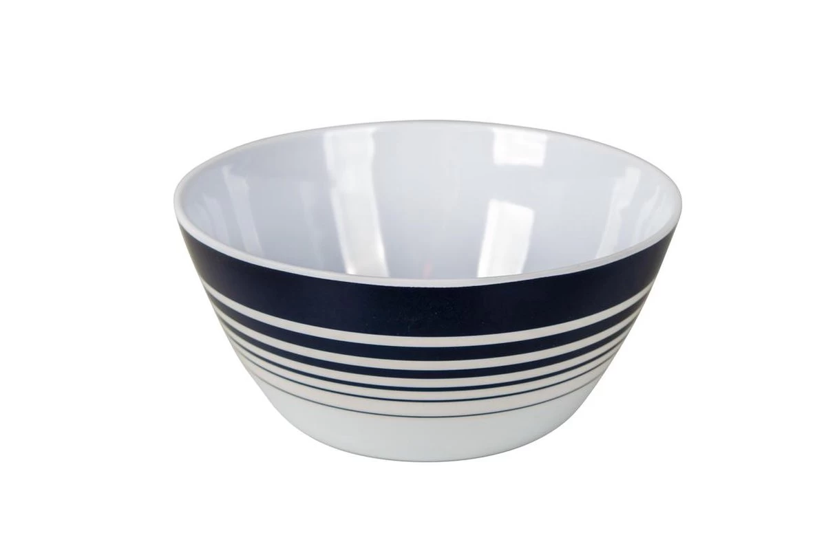 Bo-Camp - Servies - Classic - 16-Delig - Wit/Navy 8 Bo-Camp - Servies - Classic - 16-Delig - Wit/Navy - Afbeelding 6