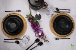 Bo-Camp Industrial - Servies - Orville - Campingbord - 16-delig - Mat Zwart -Outdoor Camping Shop 1200x799 23