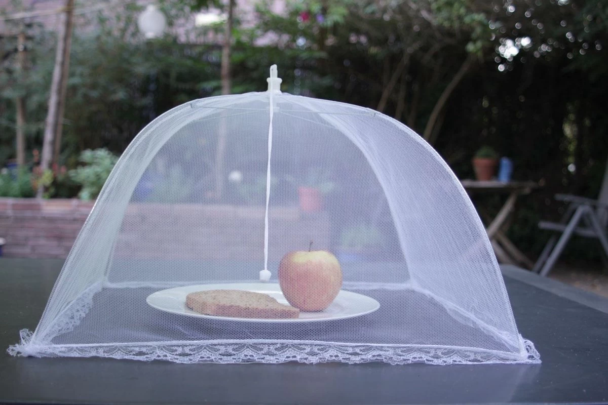 Vliegenkapjes Opvouwbaar 2 Stuks - Wit - 45 X 25 Cm | Flystopper 3 Vliegenkapjes Opvouwbaar 2 Stuks - Wit - 45 X 25 Cm | Flystopper