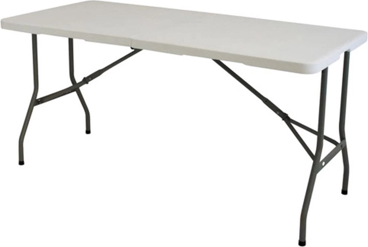 Eurotrail Pavillon M - Campingtafel - 180*75*75cm - Wit/Grijs 3 Eurotrail Pavillon M - Campingtafel - 180*75*75cm - Wit/Grijs