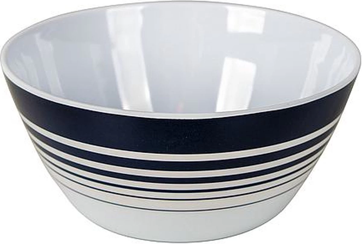 Bo-Camp - Servies - Classic - 16-Delig - Wit/Navy 12 Bo-Camp - Servies - Classic - 16-Delig - Wit/Navy - Afbeelding 10