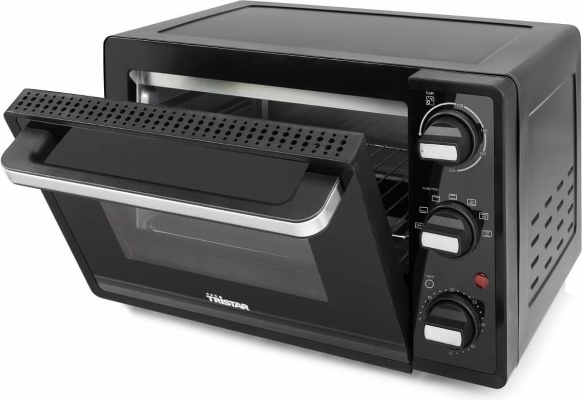 Tristar Oven OV-3622 - Camping Oven 19 Liter - 800 Watt - Vrijstaande Convectieoven - Zwart 11 Tristar Oven OV-3622 - Camping Oven 19 Liter - 800 Watt - Vrijstaande Convectieoven - Zwart - Afbeelding 9